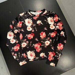 Fashion nova floral long sleeve top